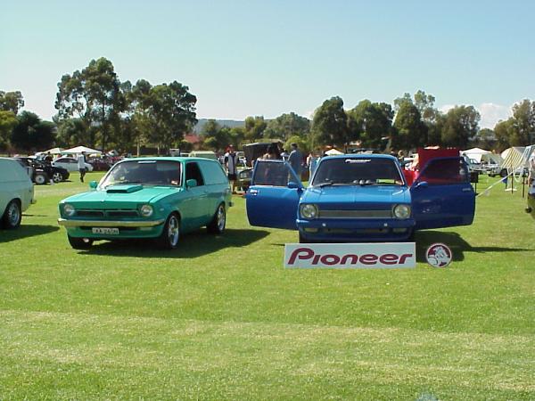 R-L - Allans 2-litre and Sean's sound machine